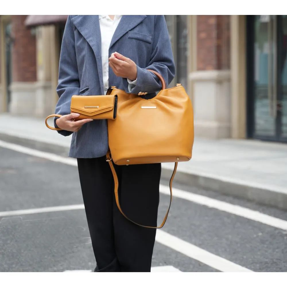 Leilani Vegan Leather Tote Handbag with Wallet