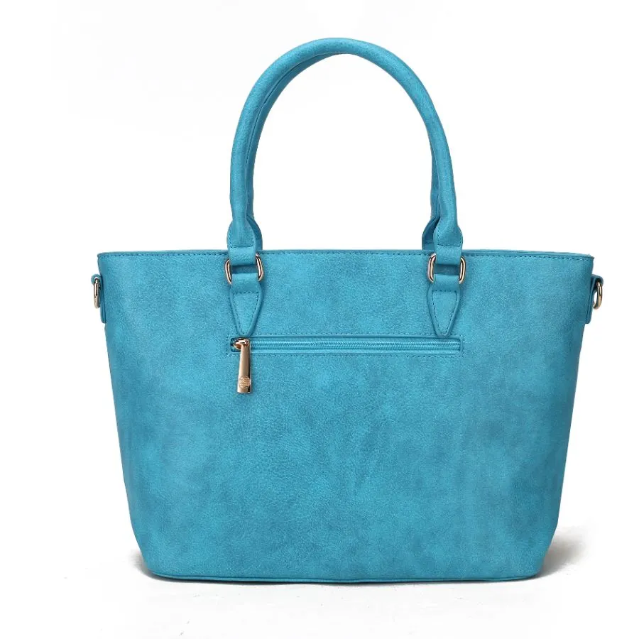 Lilian Vegan Leather Womens FLAG Tote Bag