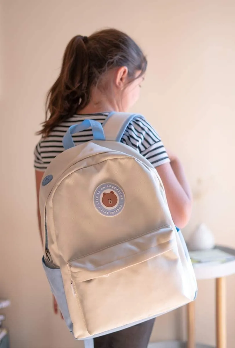 Line Friends Life Is An Adventure School Backpack