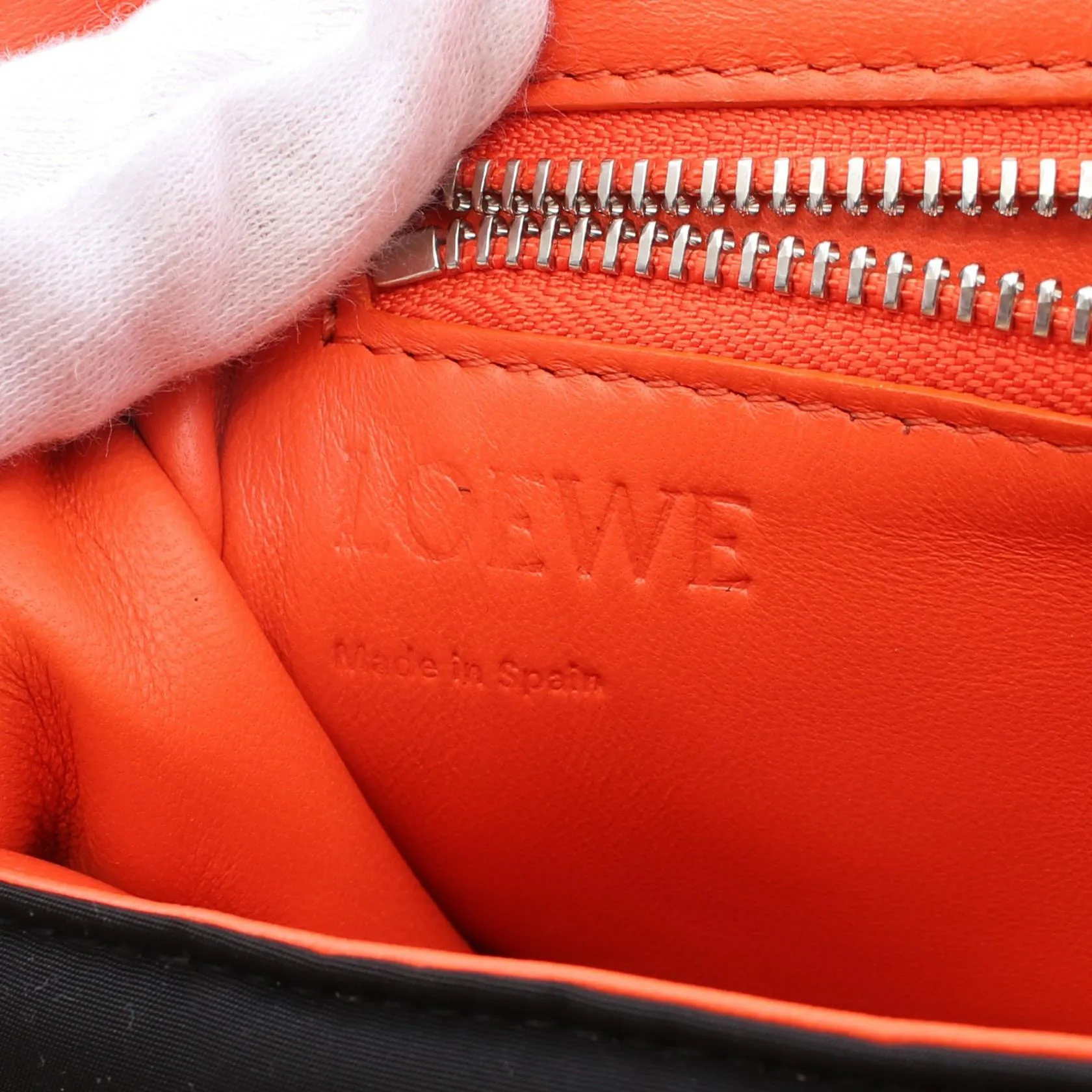 Loewe Goya Puffer Nylon Leather Shoulder Bag