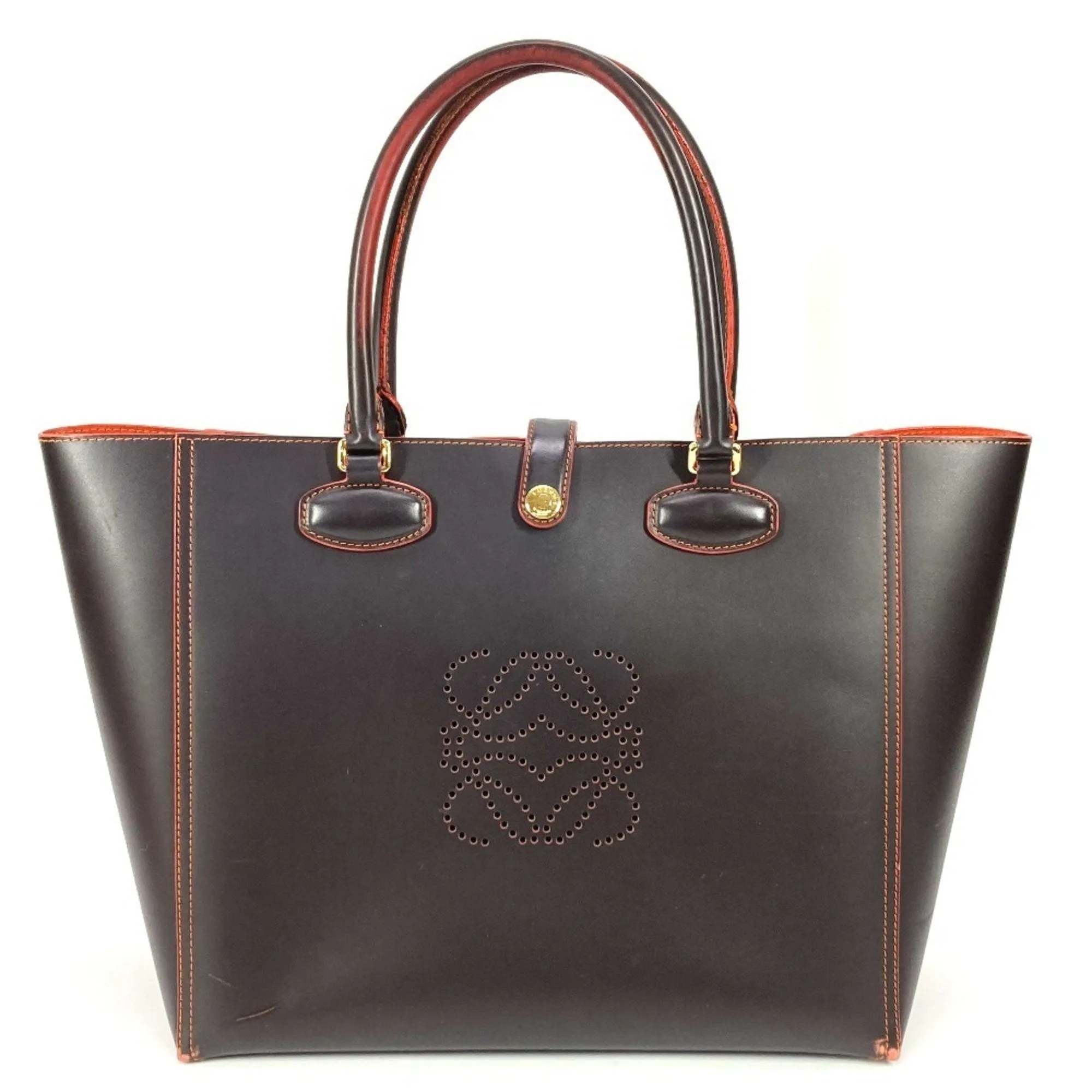 Loewe  Leather Shoulder Bag Tote Bag (Pre-Owned)