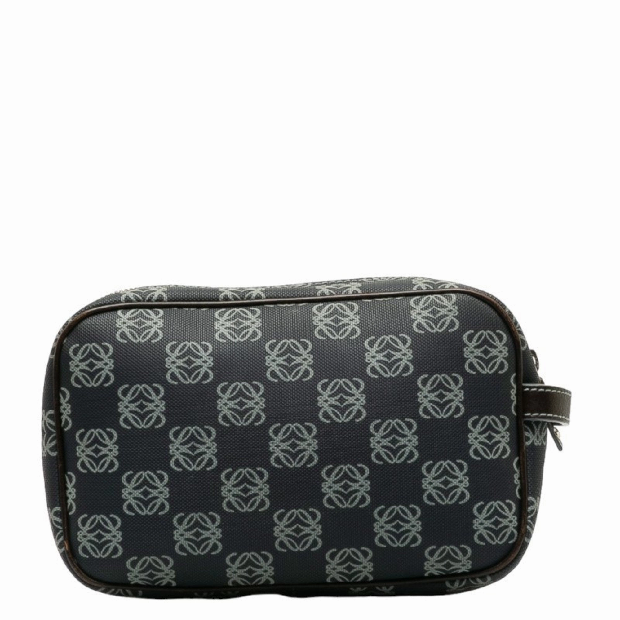 Loewe Navy Pvc Leather Pouch (Pre-Owned)
