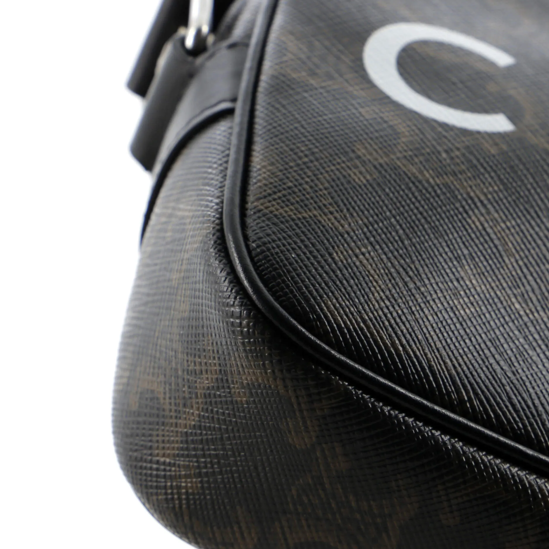 Logo Messenger Bag Triomphe Coated Canvas Mini