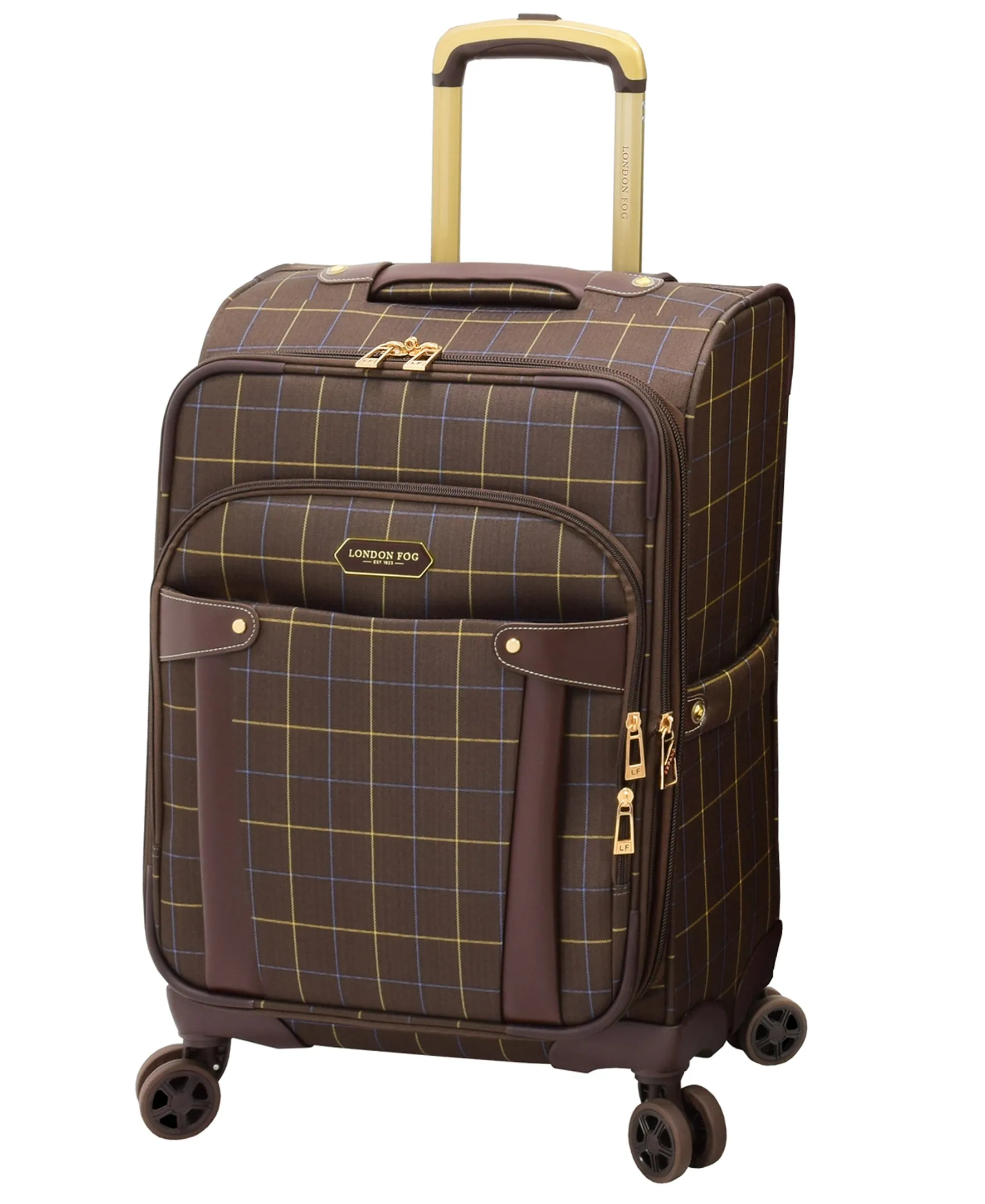 London Fog Brentwood 4 Piece Set (20"/24"/28"/Tote) 4-Wheel Luggage Sets