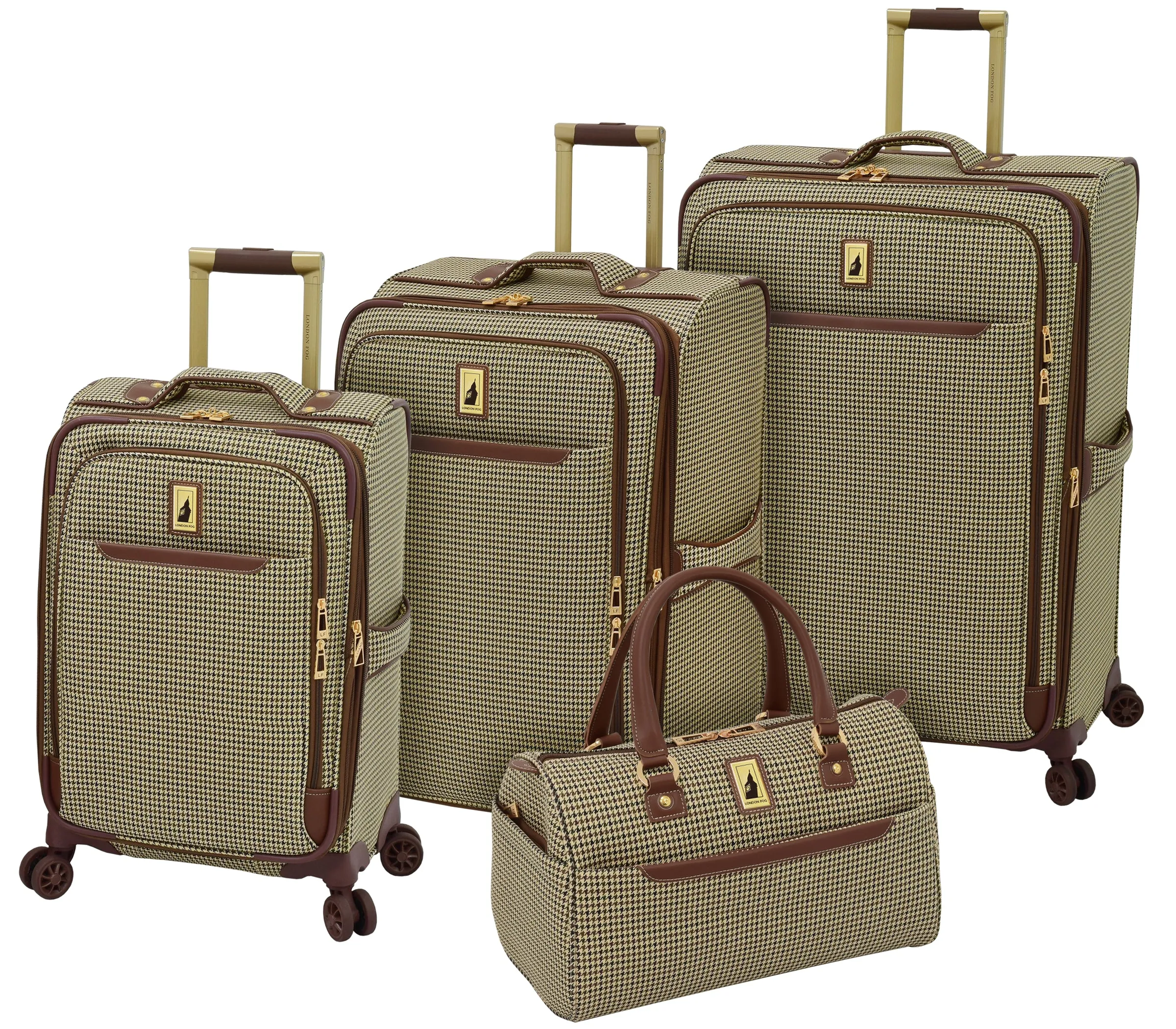 London Fog Cambridge II 4 Piece Set (Satchel, 20", 25", 29") 4-Wheel Luggage Sets