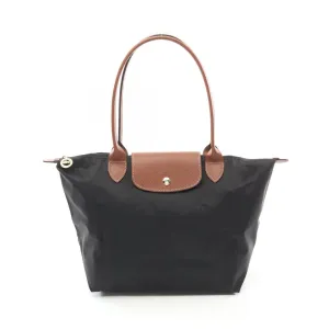 Longchamp Canvas Leather Tote Bag (Pre-Owned)