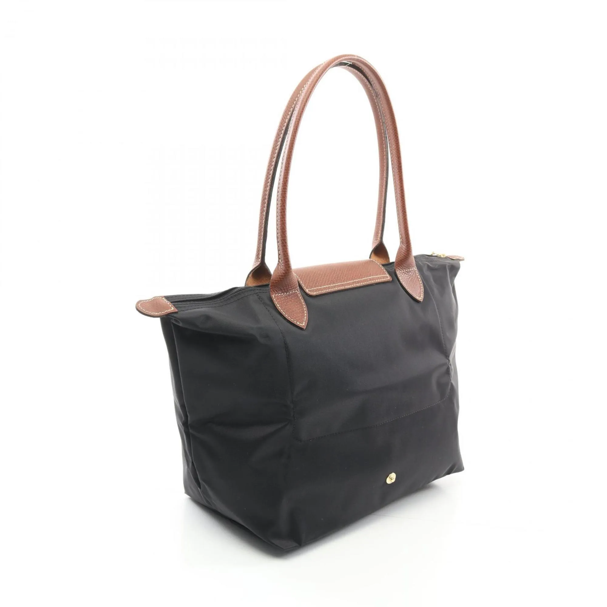 Longchamp Canvas Leather Tote Bag (Pre-Owned)