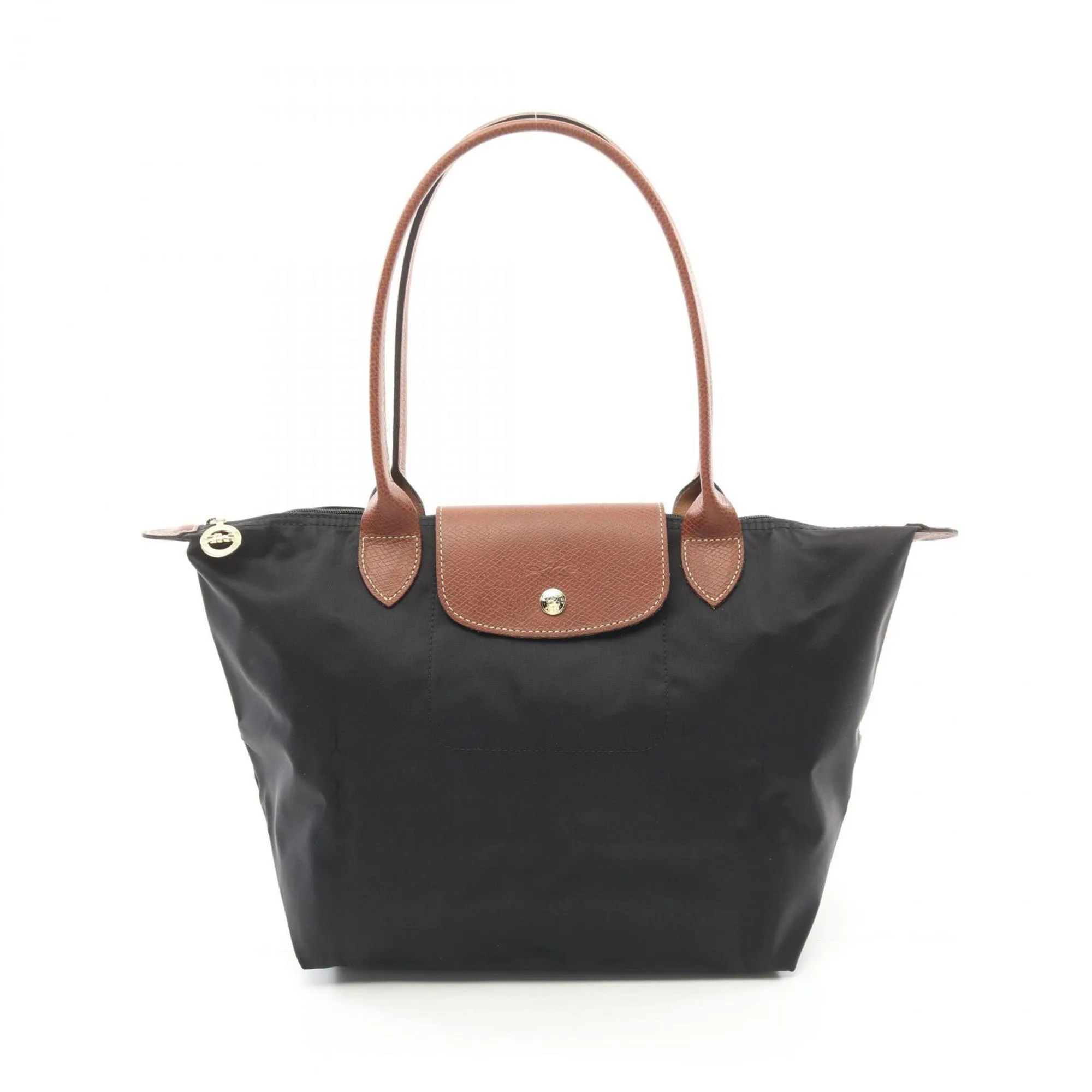 Longchamp Canvas Leather Tote Bag (Pre-Owned)
