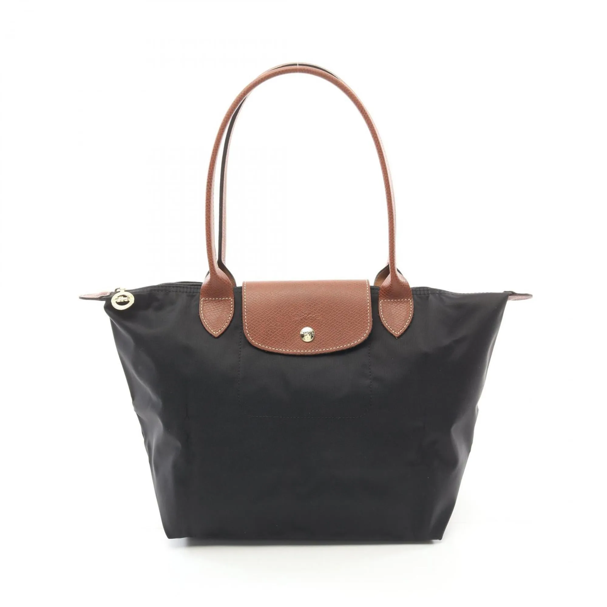 Longchamp Canvas Leather Tote Bag (Pre-Owned)