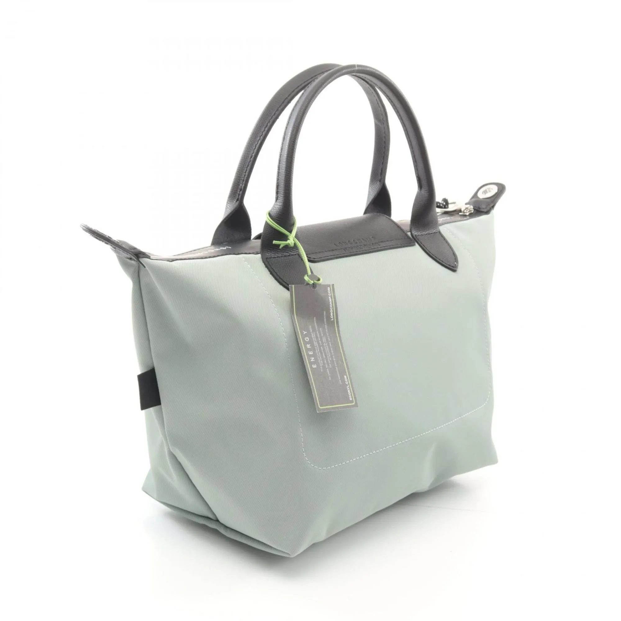 Longchamp  Canvas Leather Tote Bag (Pre-Owned)