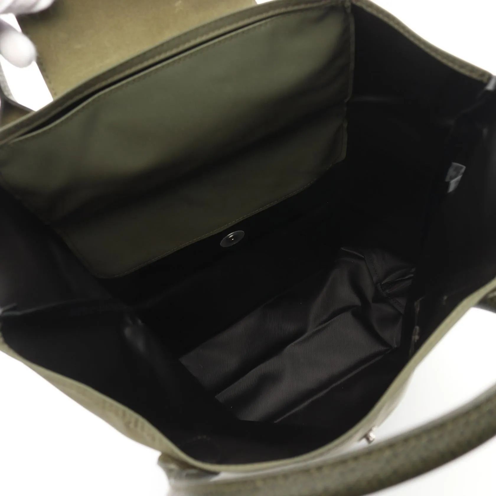 Longchamp Le Pliage Green M Tote Bag Khaki