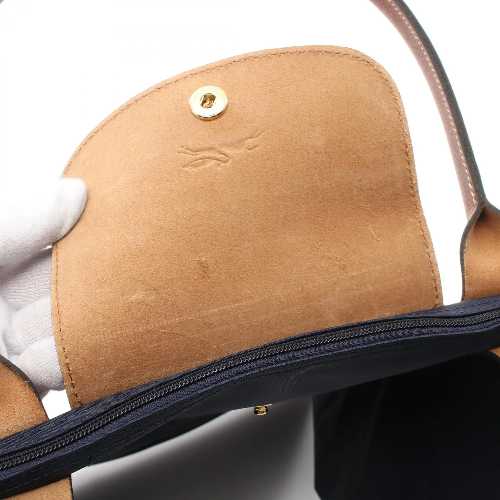 Longchamp Le Pliage Original L Tote Bag Canvas Leather