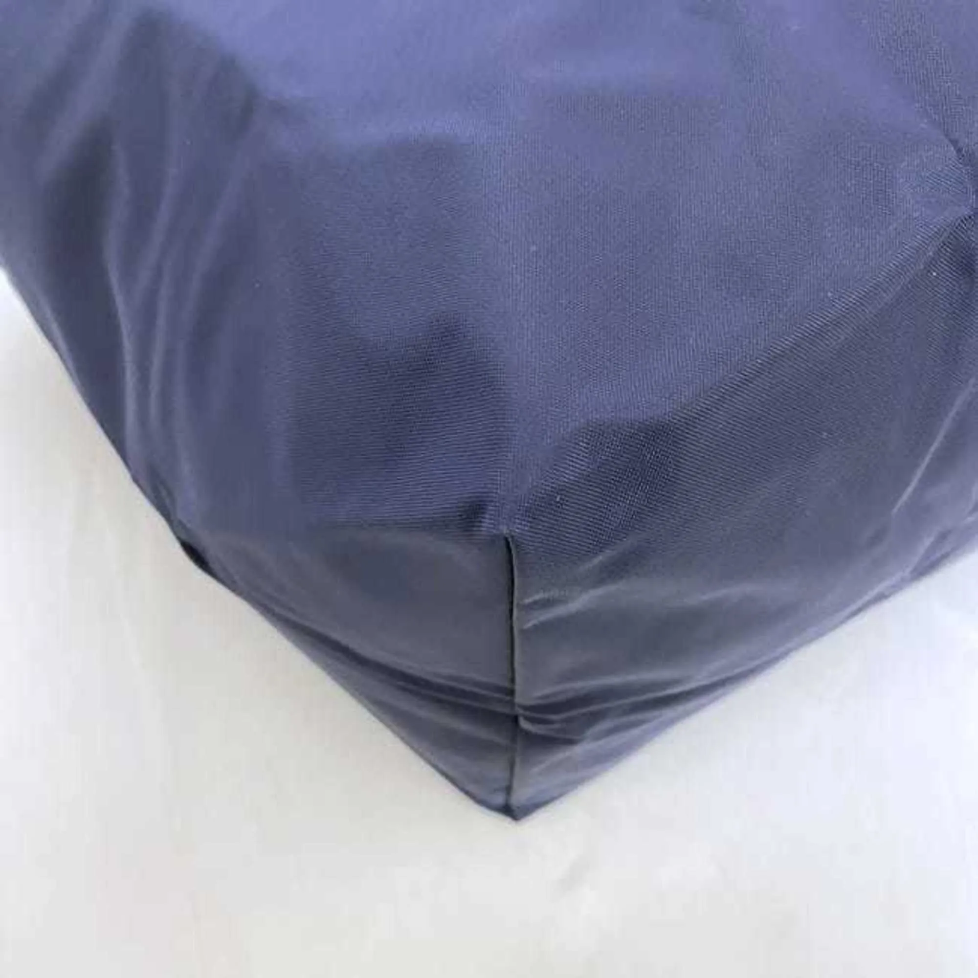 Longchamp Navy Nylon Leather Handbag Tote Bag (Pre-Owned)