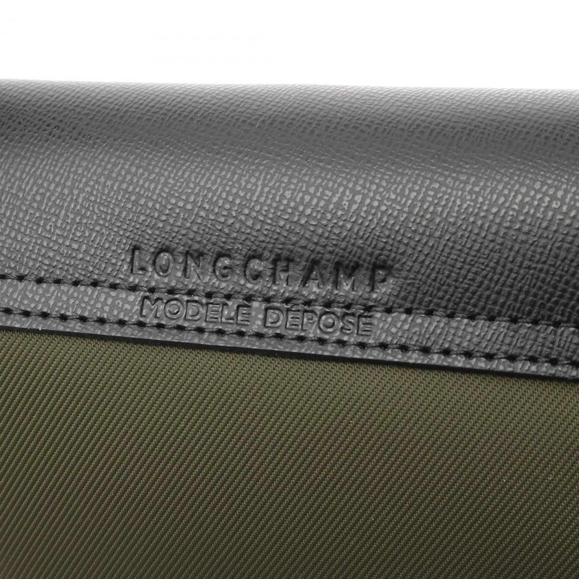 Longchamp  Nylon Leather Tote Bag (Pre-Owned)