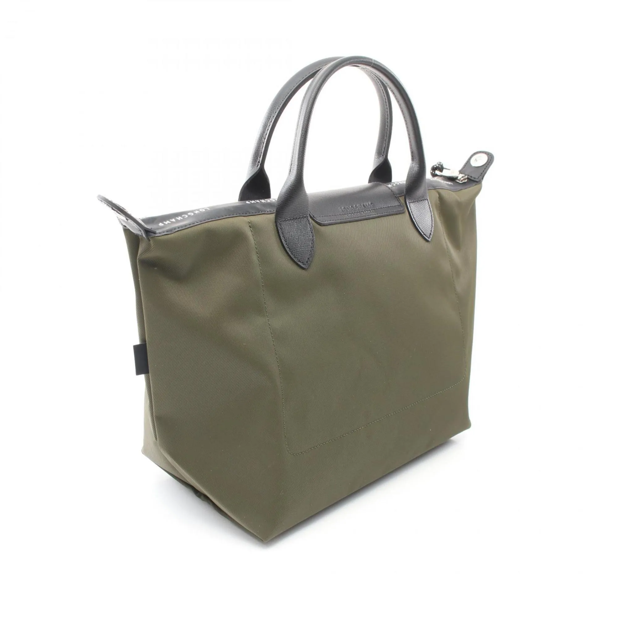 Longchamp  Nylon Leather Tote Bag (Pre-Owned)