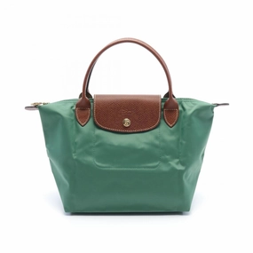 Longchamp   Nylon Leather Handbag