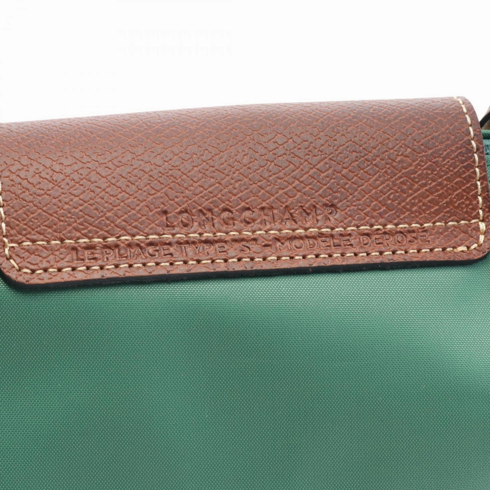 Longchamp   Nylon Leather Handbag
