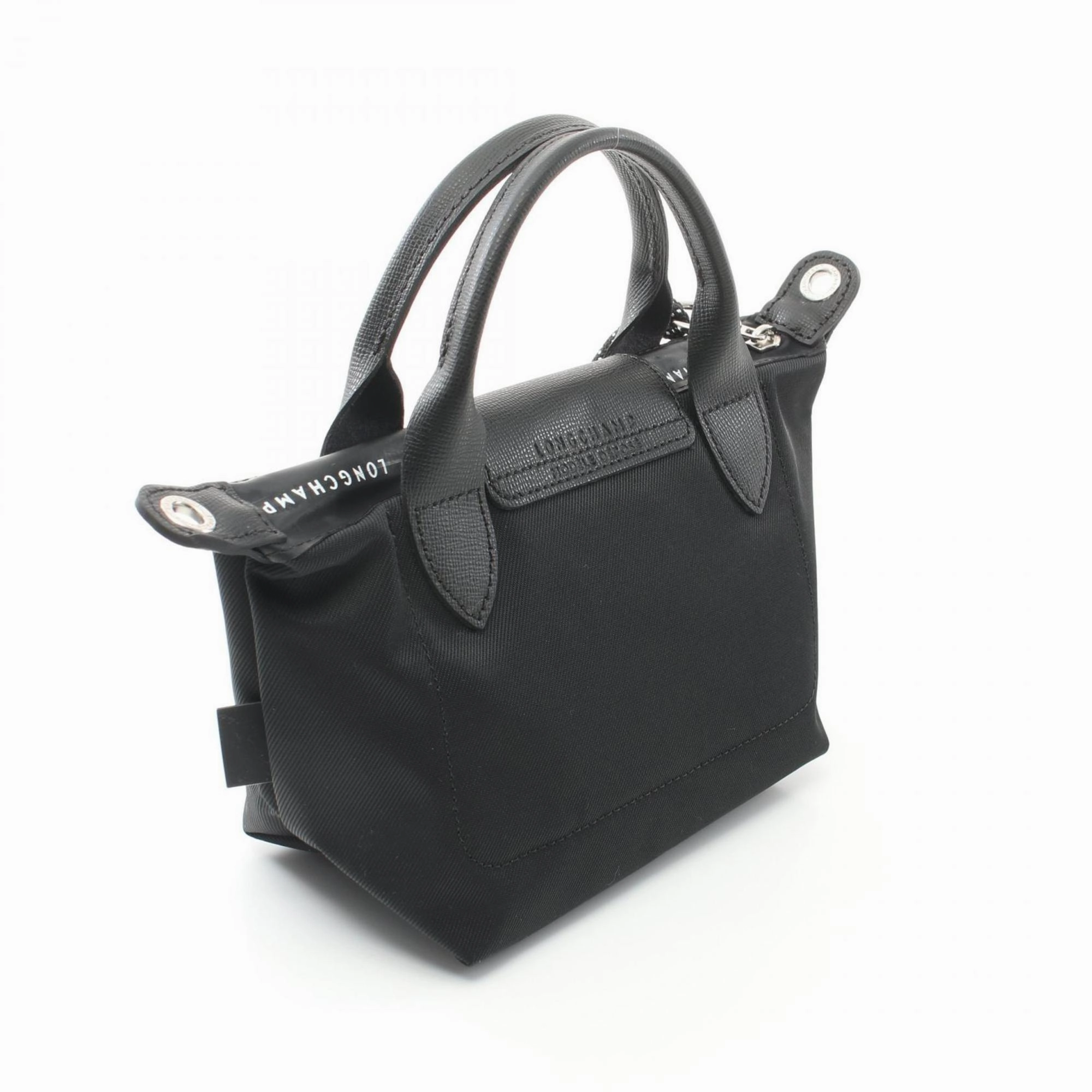 Longchamp Nylon Leather Handbag (Pre-Owned)