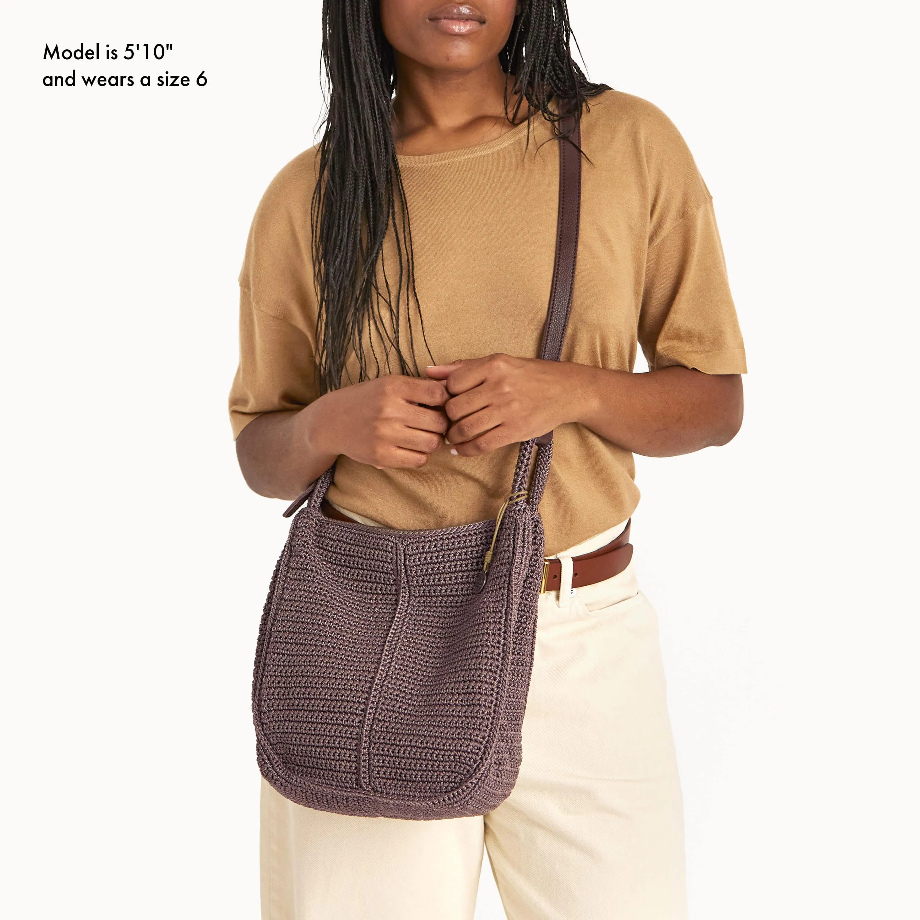 Los Feliz Crossbody - Hand Crochet - Mushroom