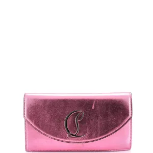 Loubi54 Chain Clutch Metallic Leather