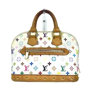 Louis Vuitton Blanc Monogram colore Handbag Tote Bag (Pre-Owned)