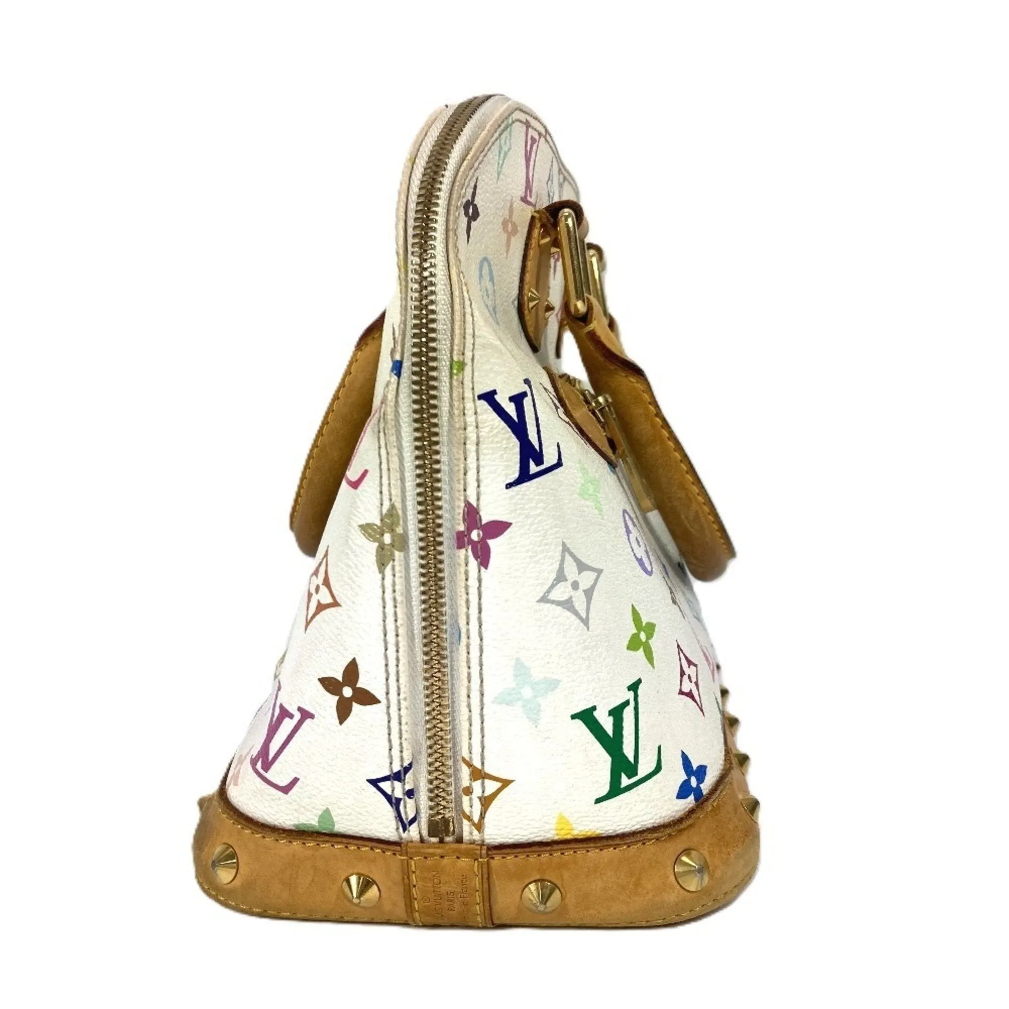 Louis Vuitton Blanc Monogram colore Handbag Tote Bag (Pre-Owned)