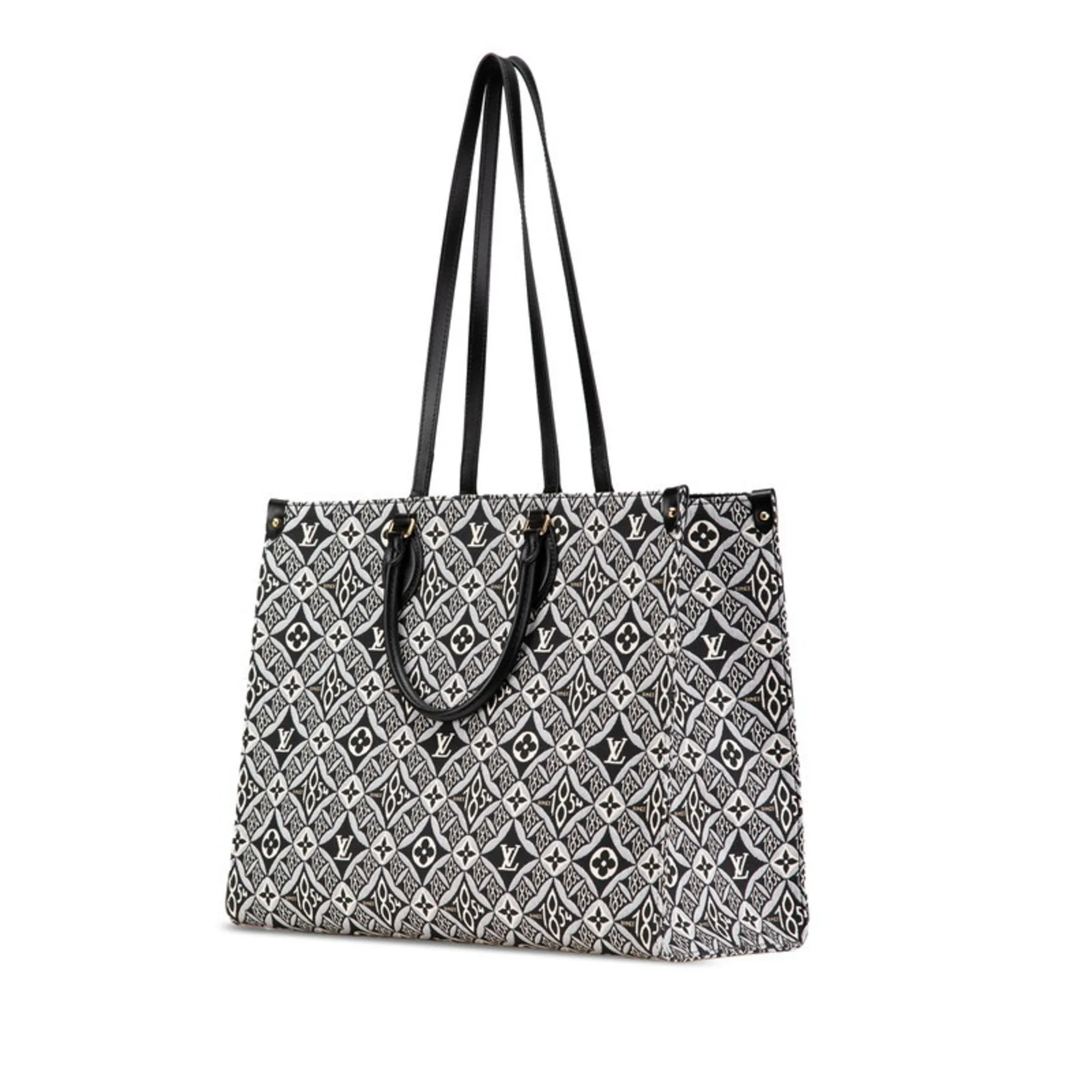 Louis Vuitton blue Canvas Leather Handbag Tote Bag (Pre-Owned)