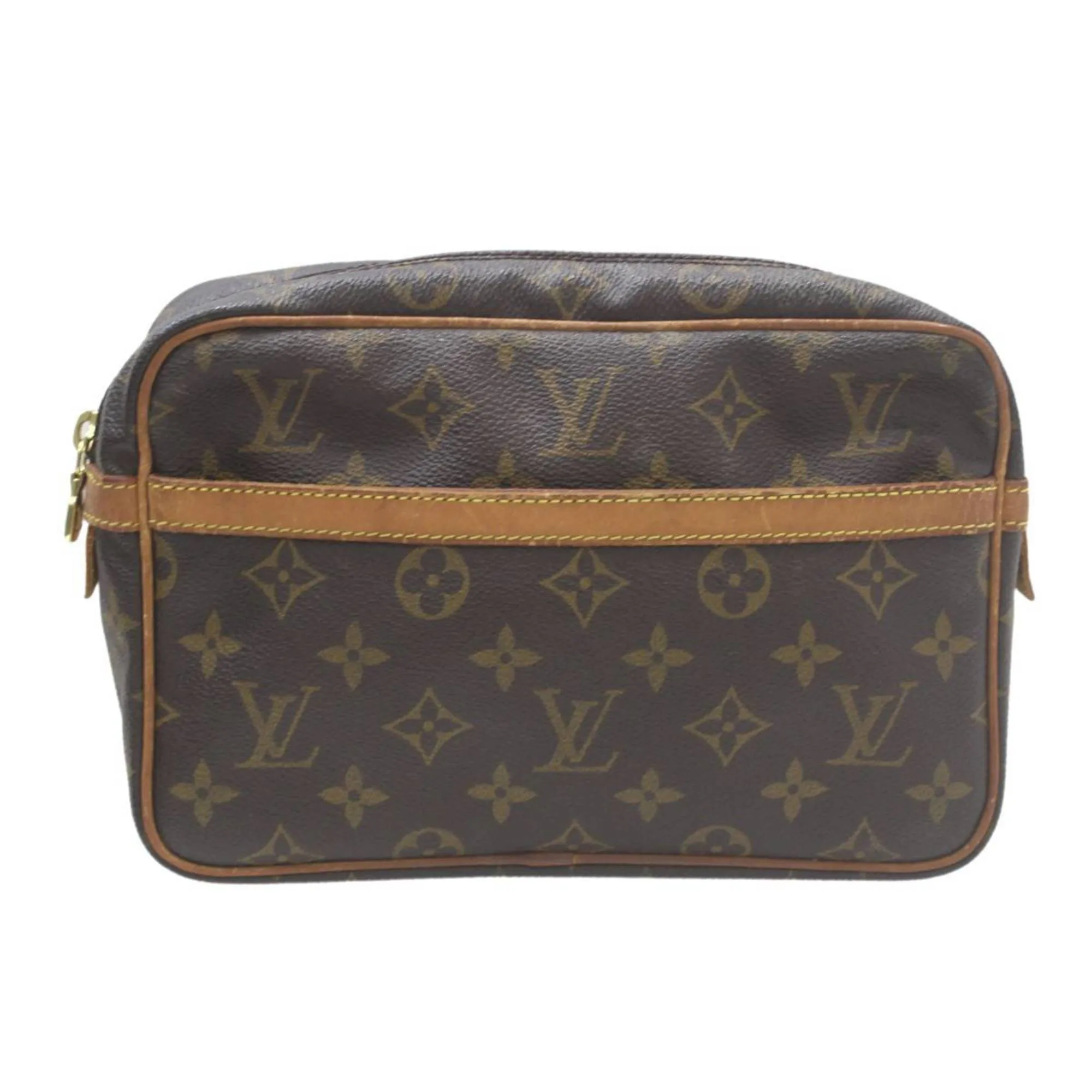 Louis Vuitton Compiegne 23 Canvas Clutch Bag (Pre-Owned)