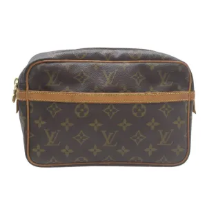 Louis Vuitton Compiegne 23 Canvas Clutch Bag (Pre-Owned)
