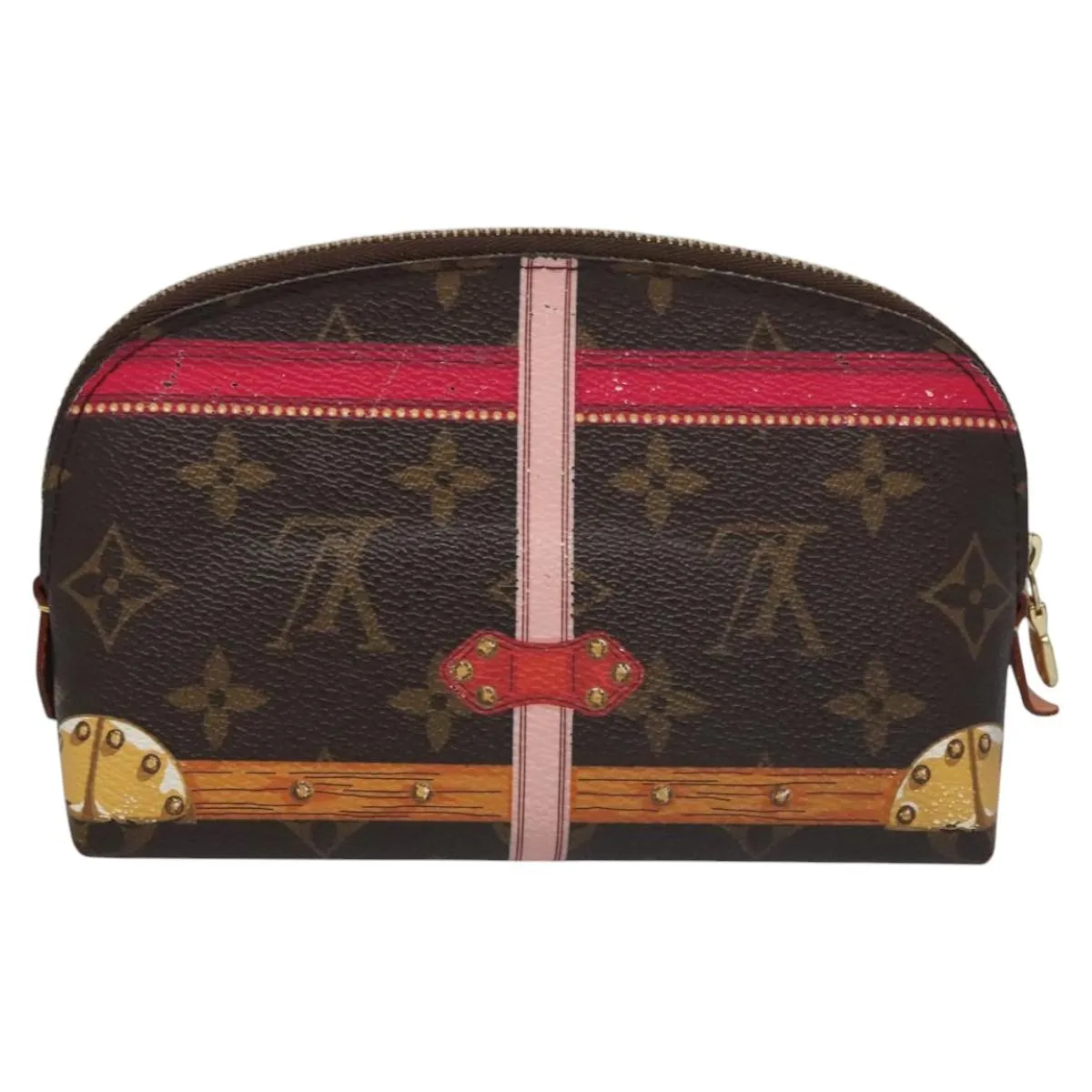 Louis Vuitton Cosmetic Pouch Canvas Clutch Bag (Pre-Owned)