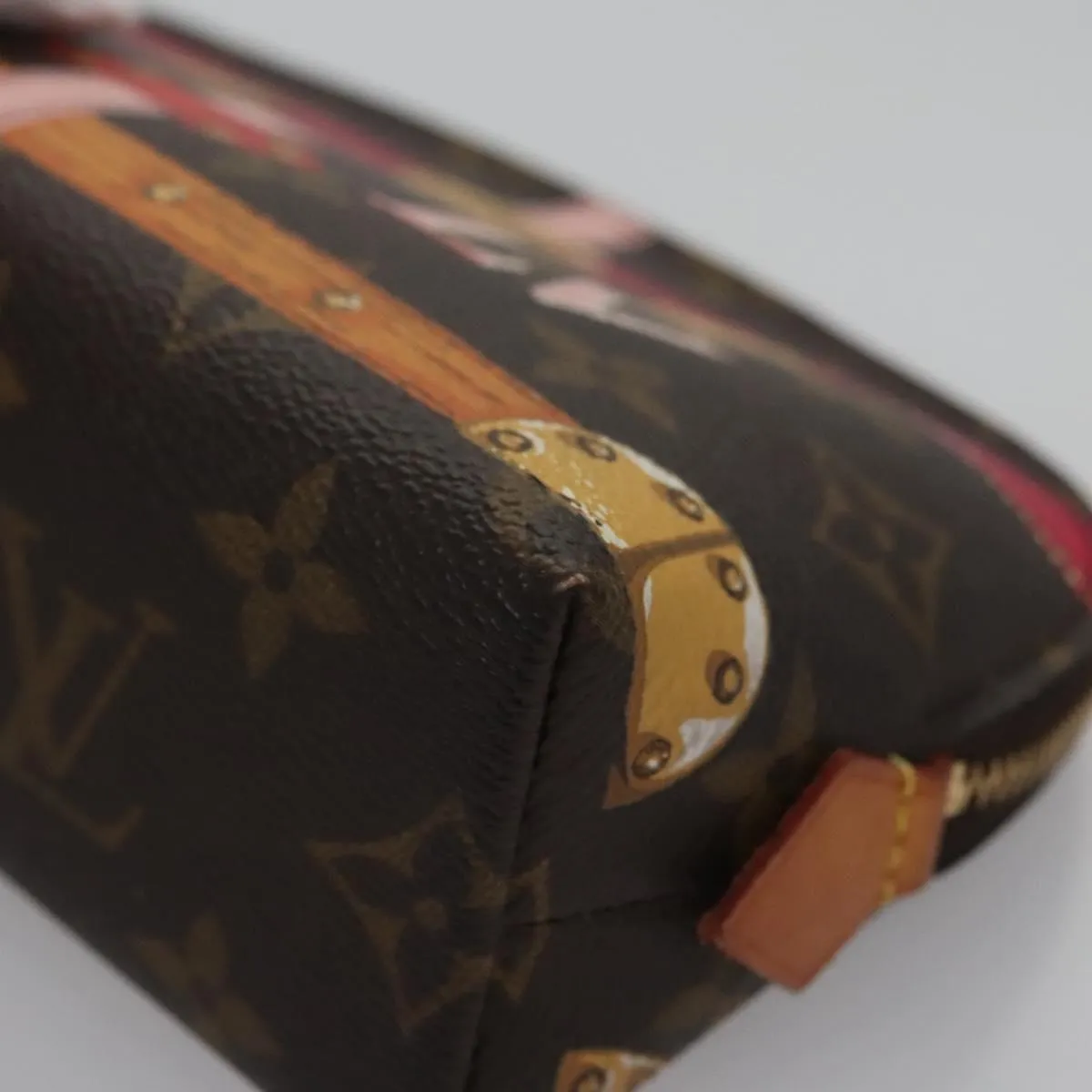 Louis Vuitton Cosmetic Pouch Canvas Clutch Bag (Pre-Owned)