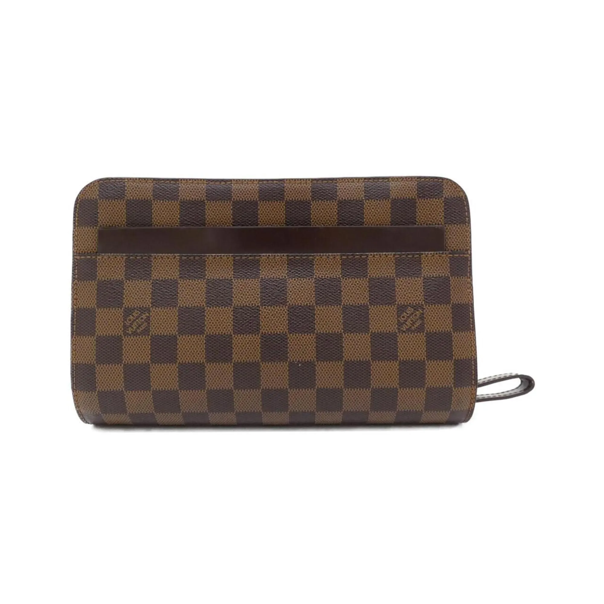 Louis Vuitton Damier Canvas Ebene Coated Canvas Clutch Bag (Pre-Owned)