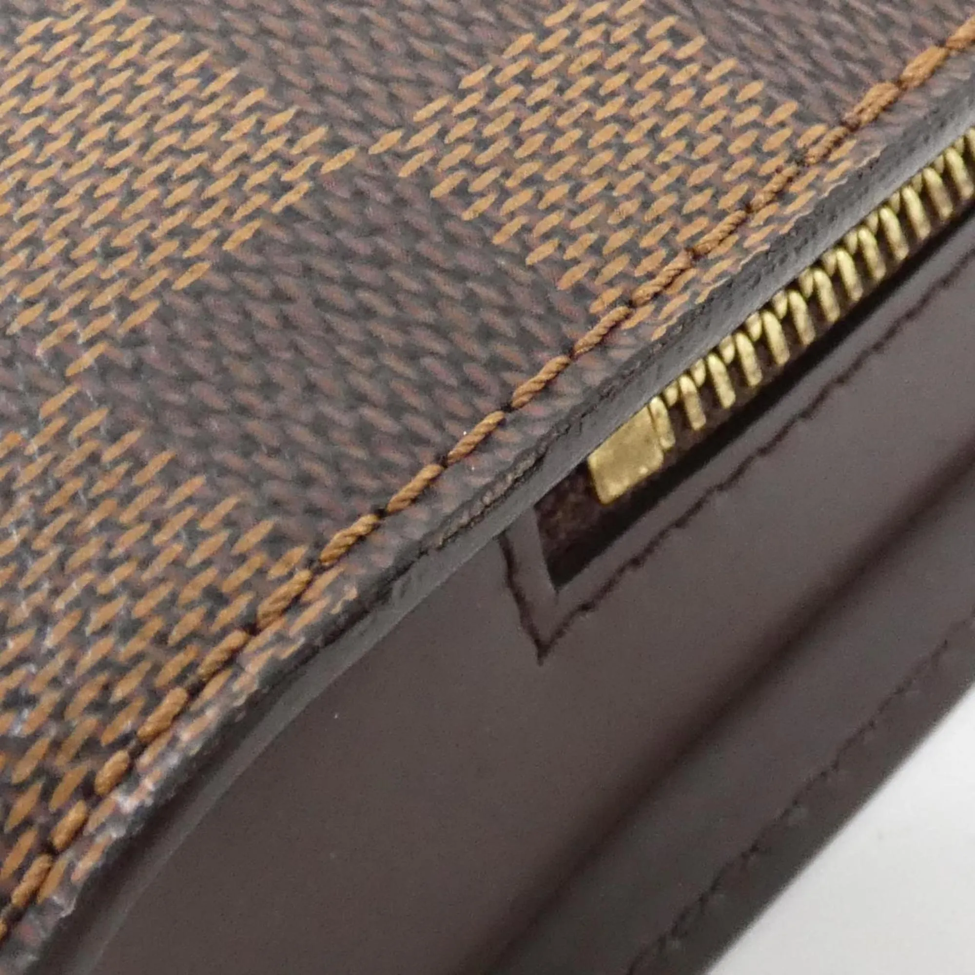 Louis Vuitton Damier Canvas Ebene Coated Canvas Clutch Bag (Pre-Owned)