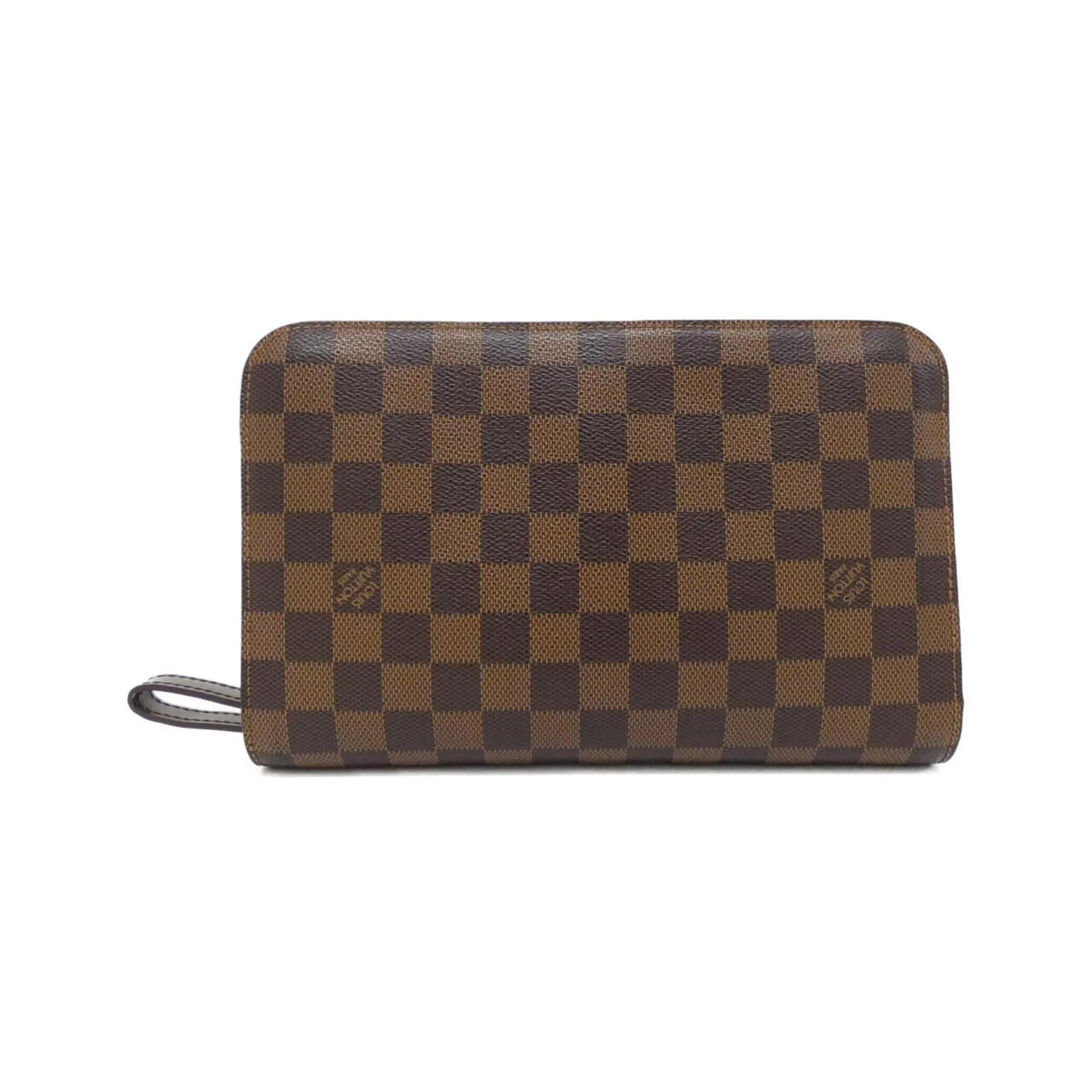 Louis Vuitton Damier Canvas Ebene Coated Canvas Clutch Bag (Pre-Owned)