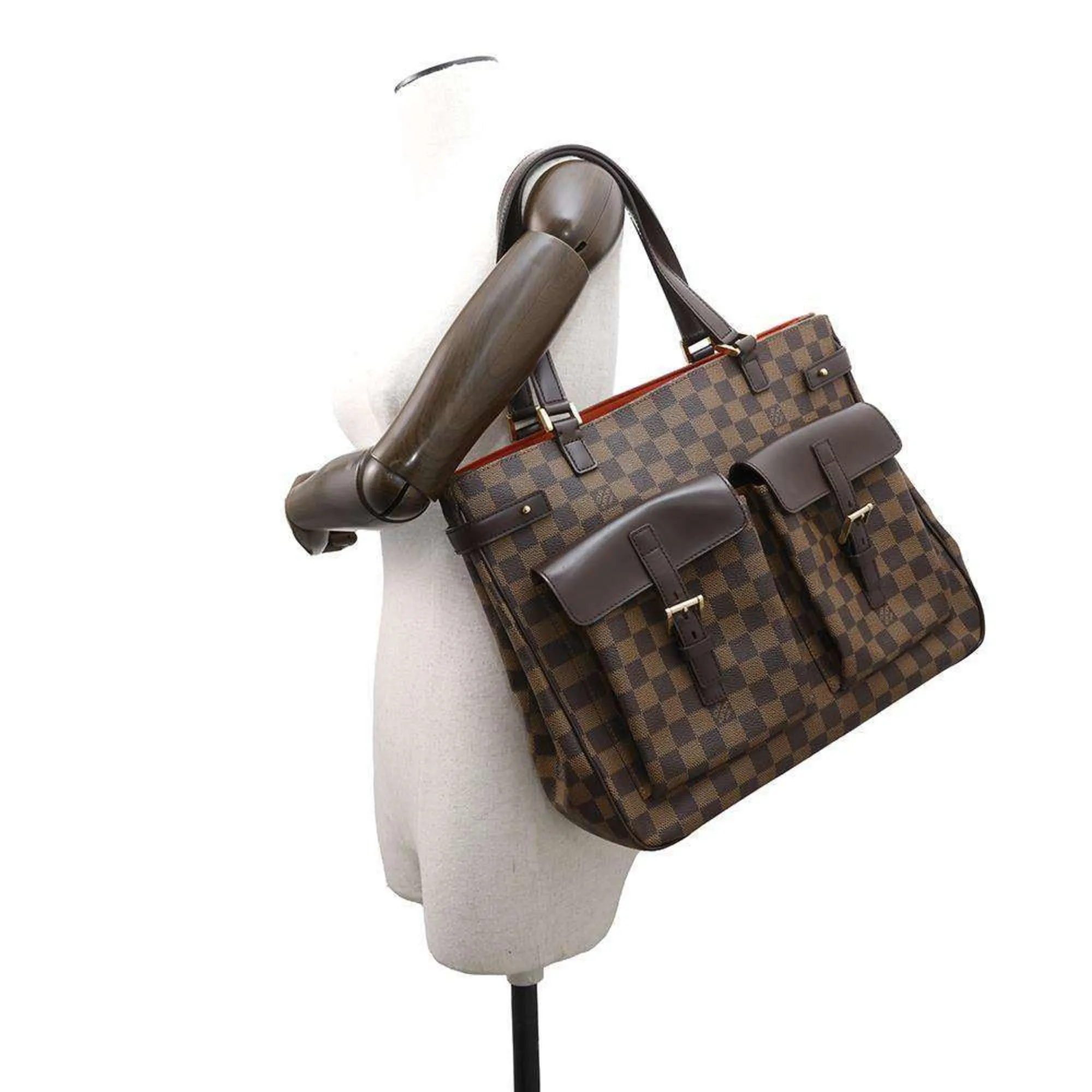 Louis Vuitton Damier Canvas Ebene Color Damier Canvas Shoulder Bag Tote Bag (Pre-Owned)