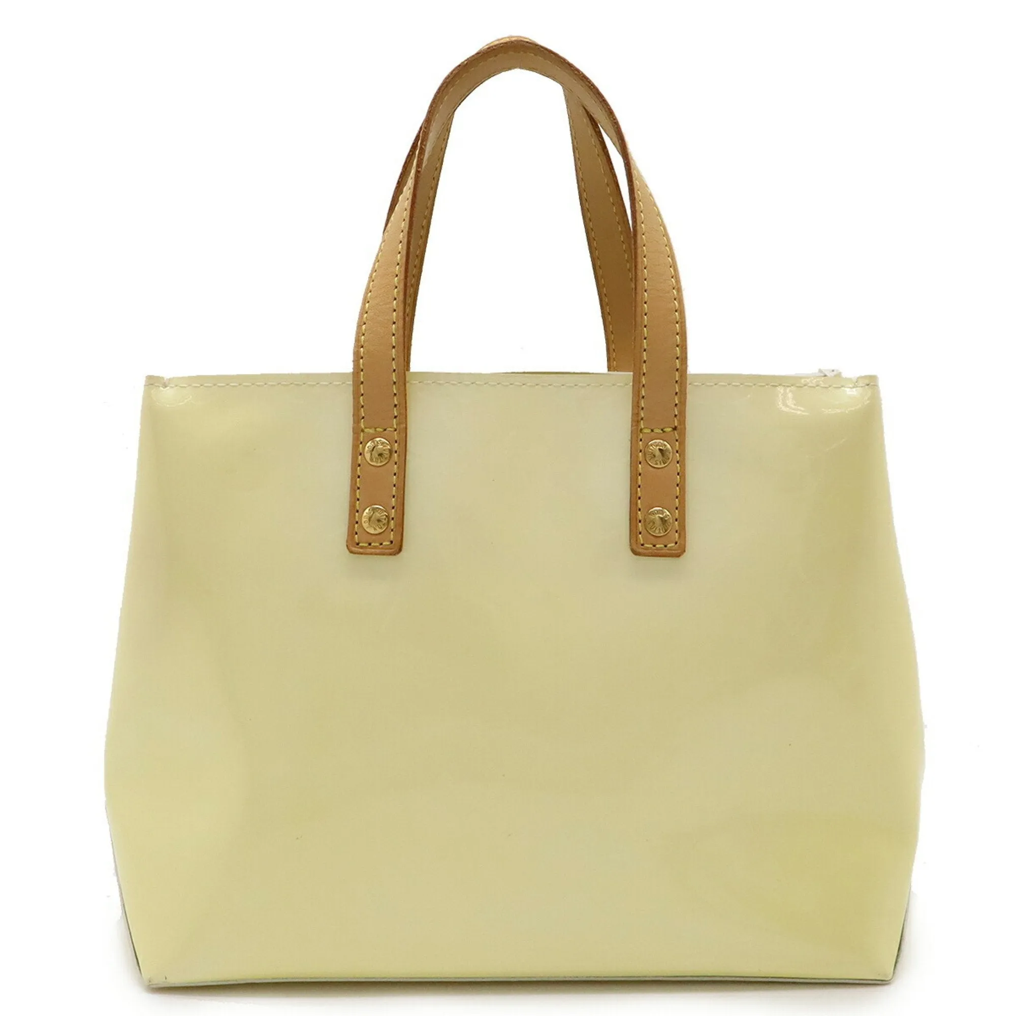 Louis Vuitton ivory Patent Leather Handbag Tote Bag (Pre-Owned)
