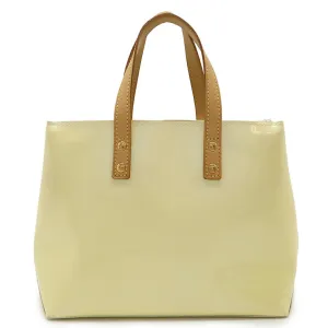 Louis Vuitton ivory Patent Leather Handbag Tote Bag (Pre-Owned)