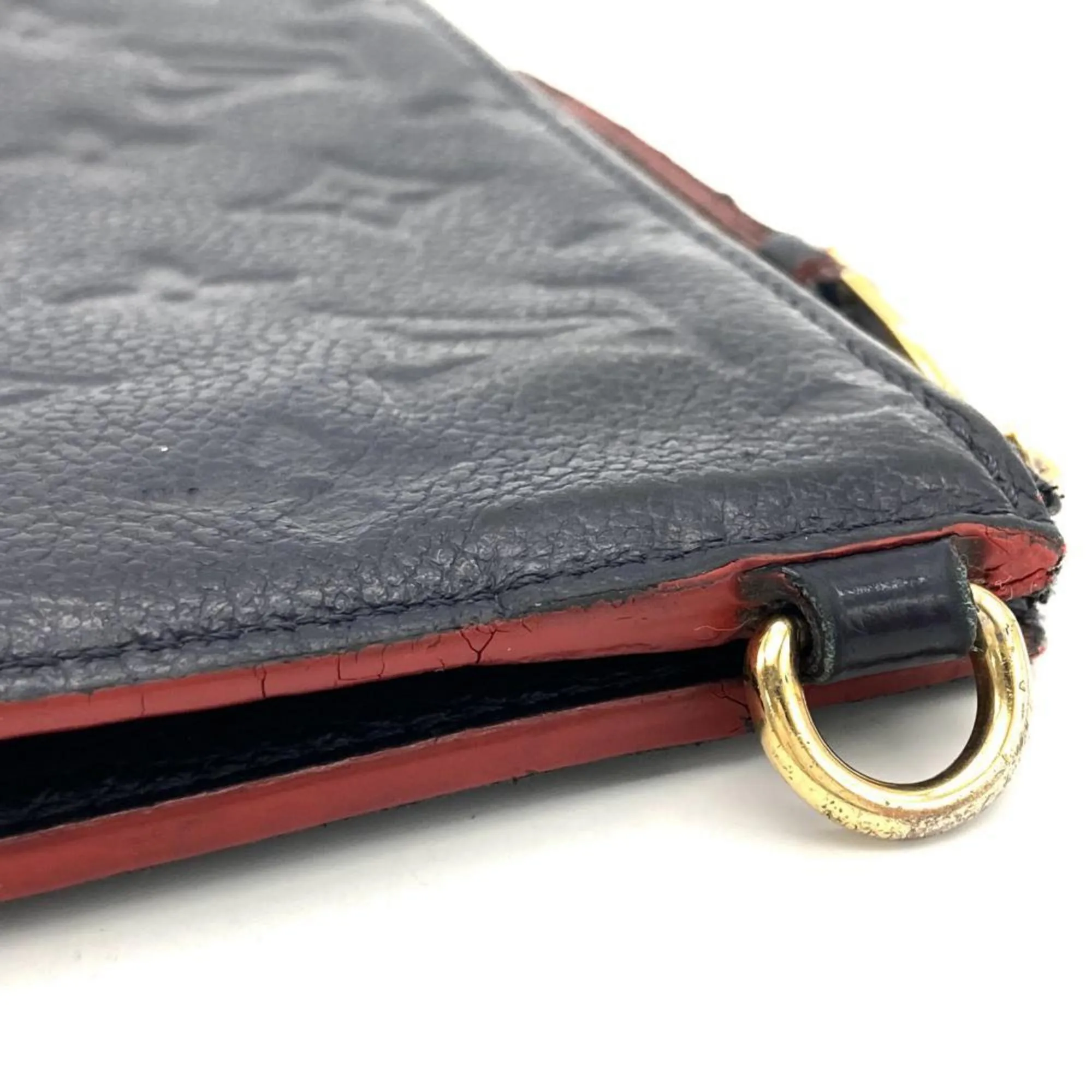 Louis Vuitton Marine Rouge Navy Monogram Empreinte Clutch Bag Pochette (Pre-Owned)