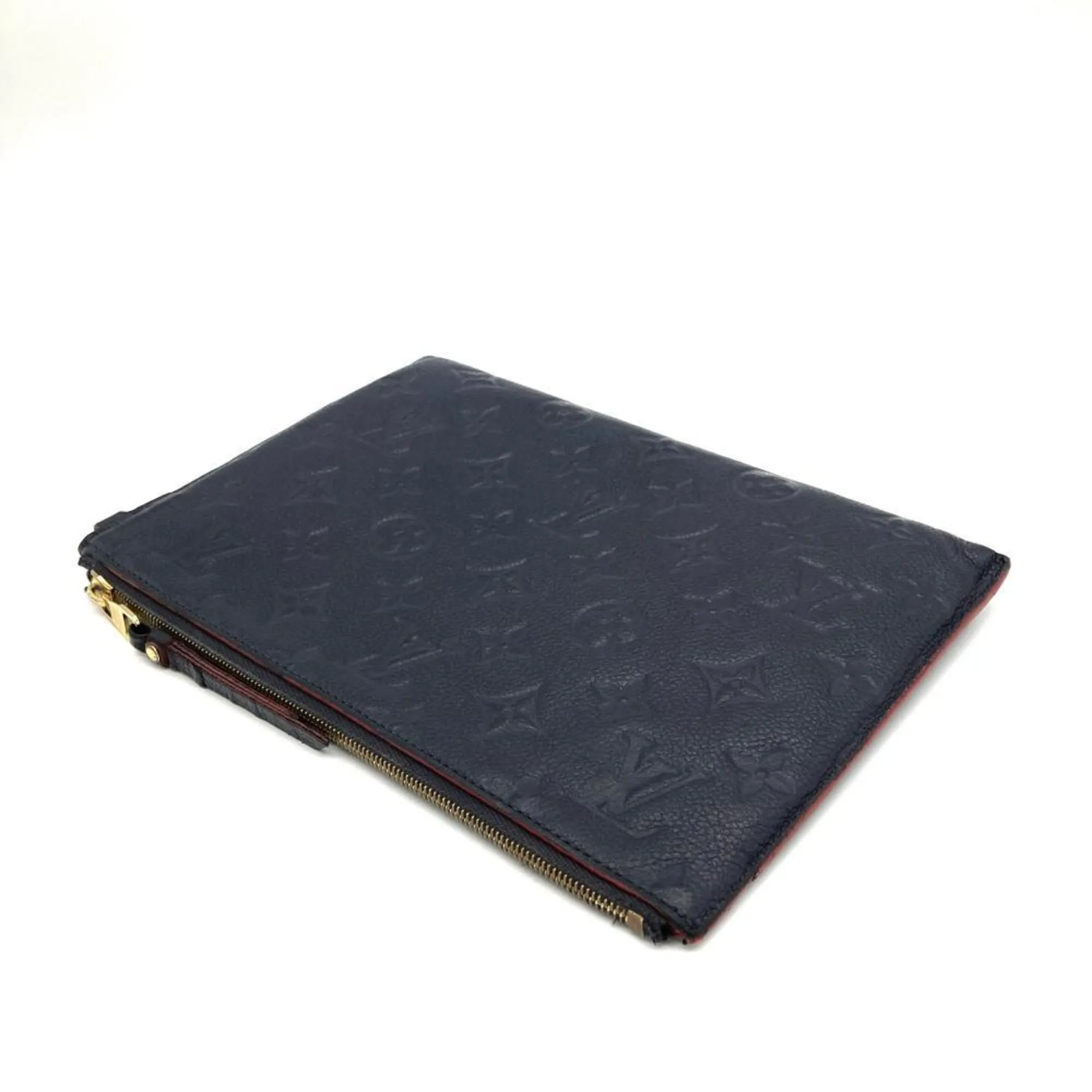 Louis Vuitton Marine Rouge Navy Monogram Empreinte Clutch Bag Pochette (Pre-Owned)