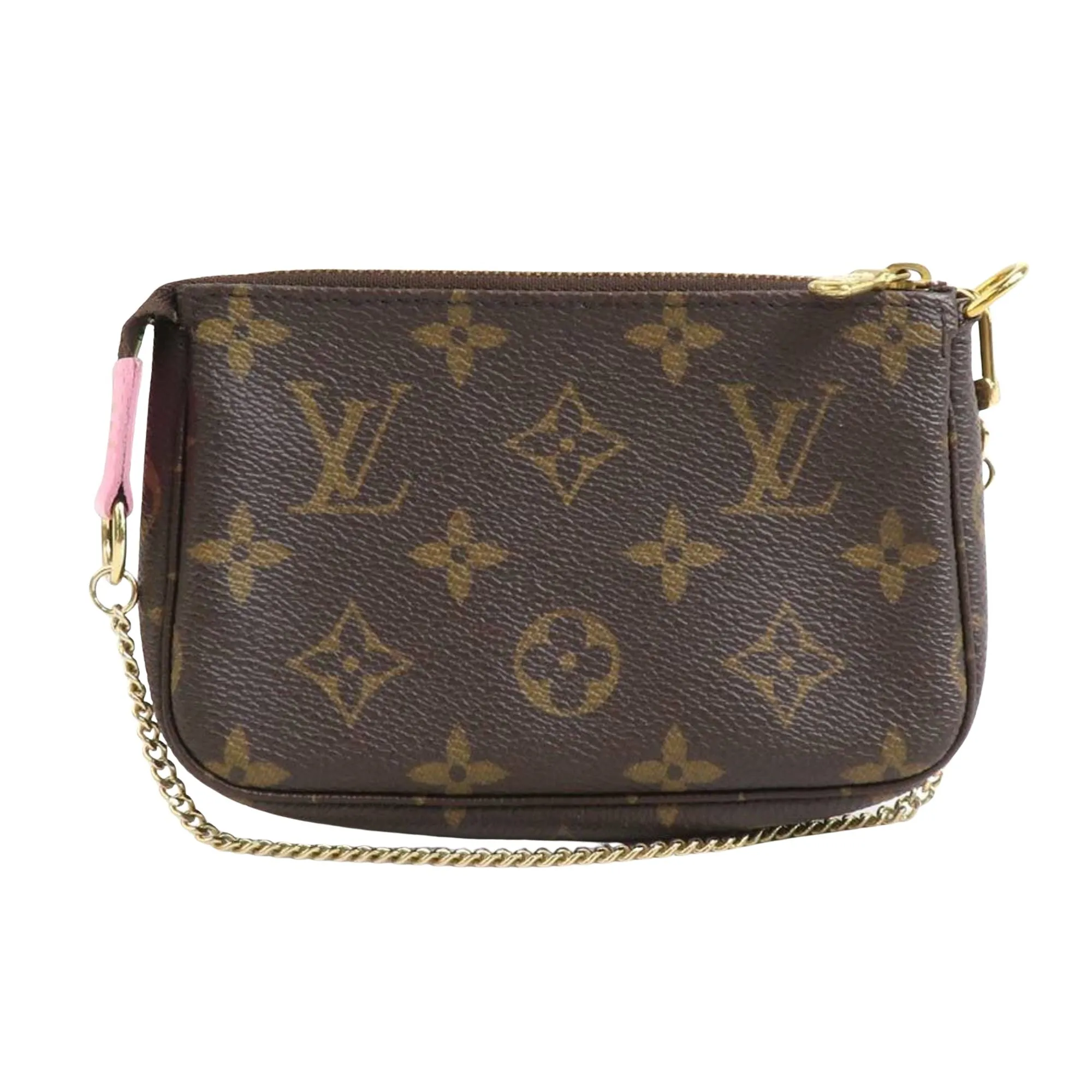 Louis Vuitton Mini Pochette Accessoires Canvas Clutch Bag (Pre-Owned)
