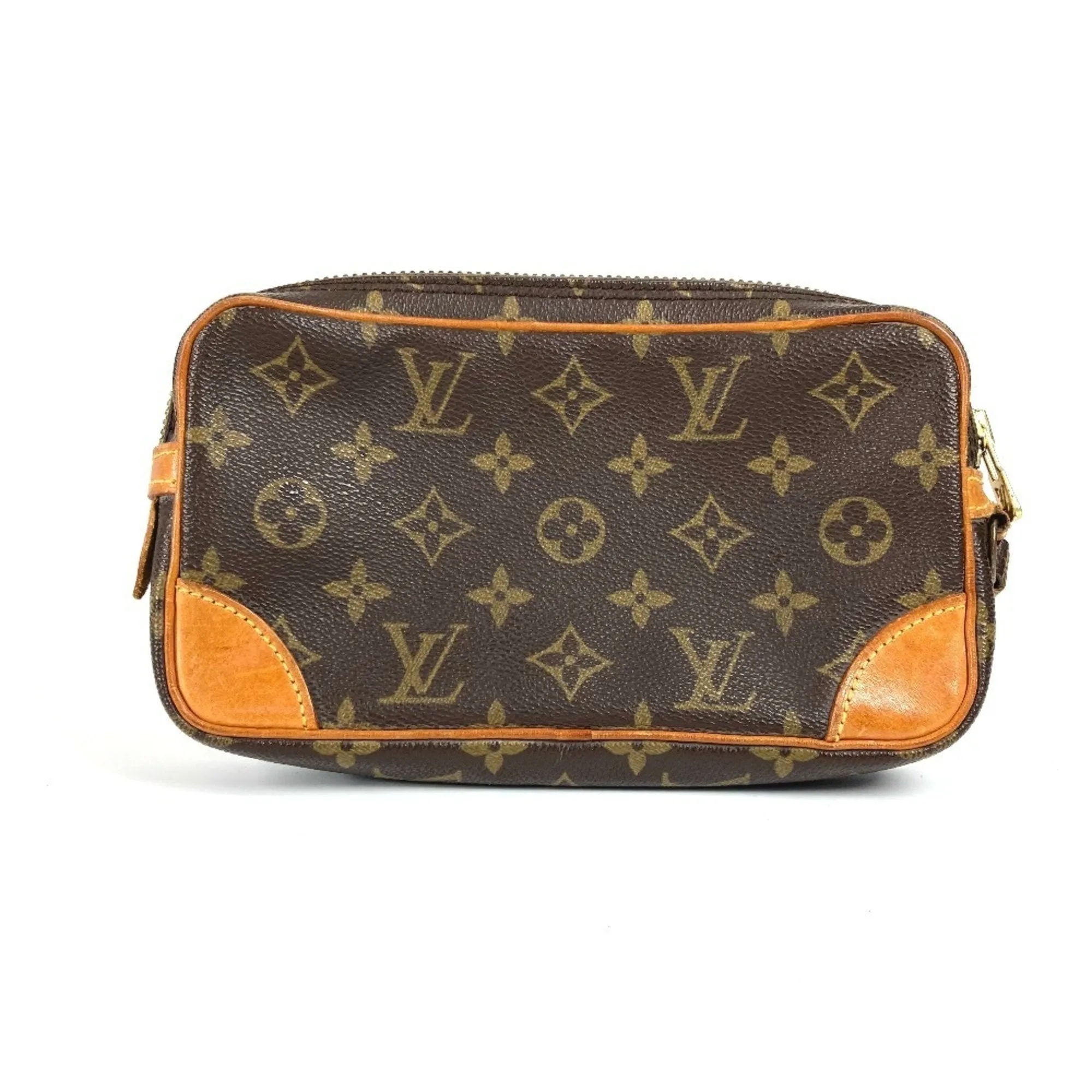 Louis Vuitton Monogram Canvas Clutch Bag Pouch (Pre-Owned)