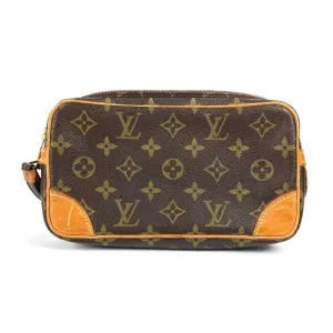 Louis Vuitton Monogram Canvas Clutch Bag Pouch (Pre-Owned)