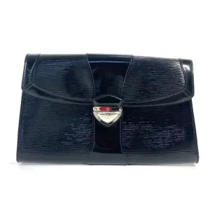 Louis Vuitton Noir Leather Clutch Bag Handbag Shoulder Bag (Pre-Owned)