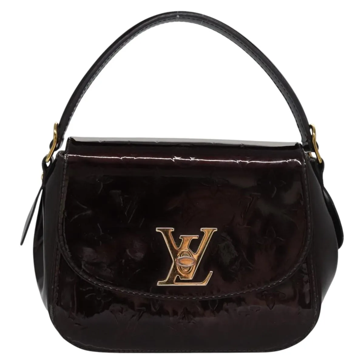 Louis Vuitton Pasadena Patent Leather Handbag (Pre-Owned)