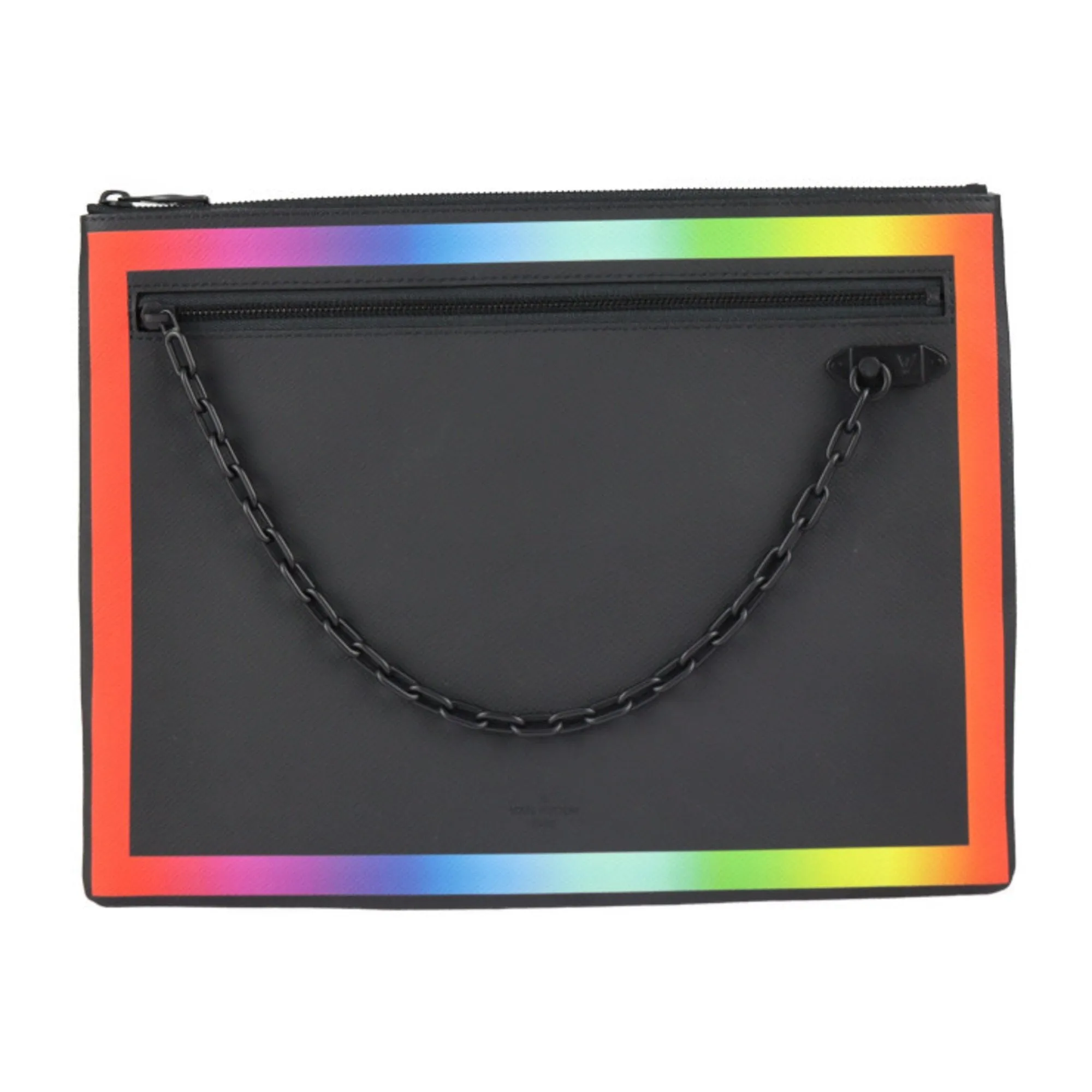 Louis Vuitton Pochette A4 Leather Clutch Bag (Pre-Owned)