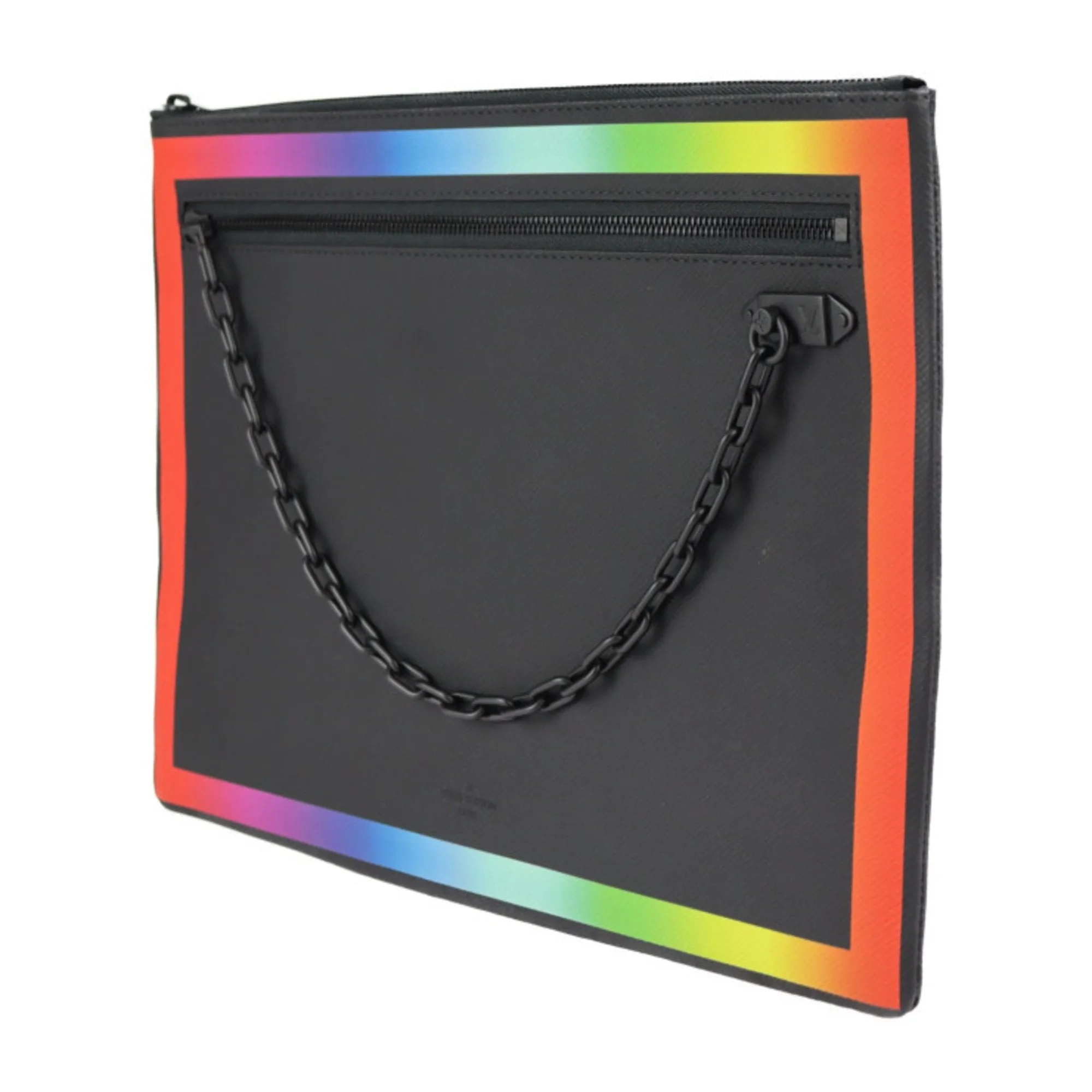 Louis Vuitton Pochette A4 Leather Clutch Bag (Pre-Owned)