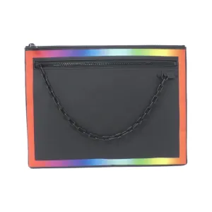 Louis Vuitton Pochette A4 Leather Clutch Bag (Pre-Owned)
