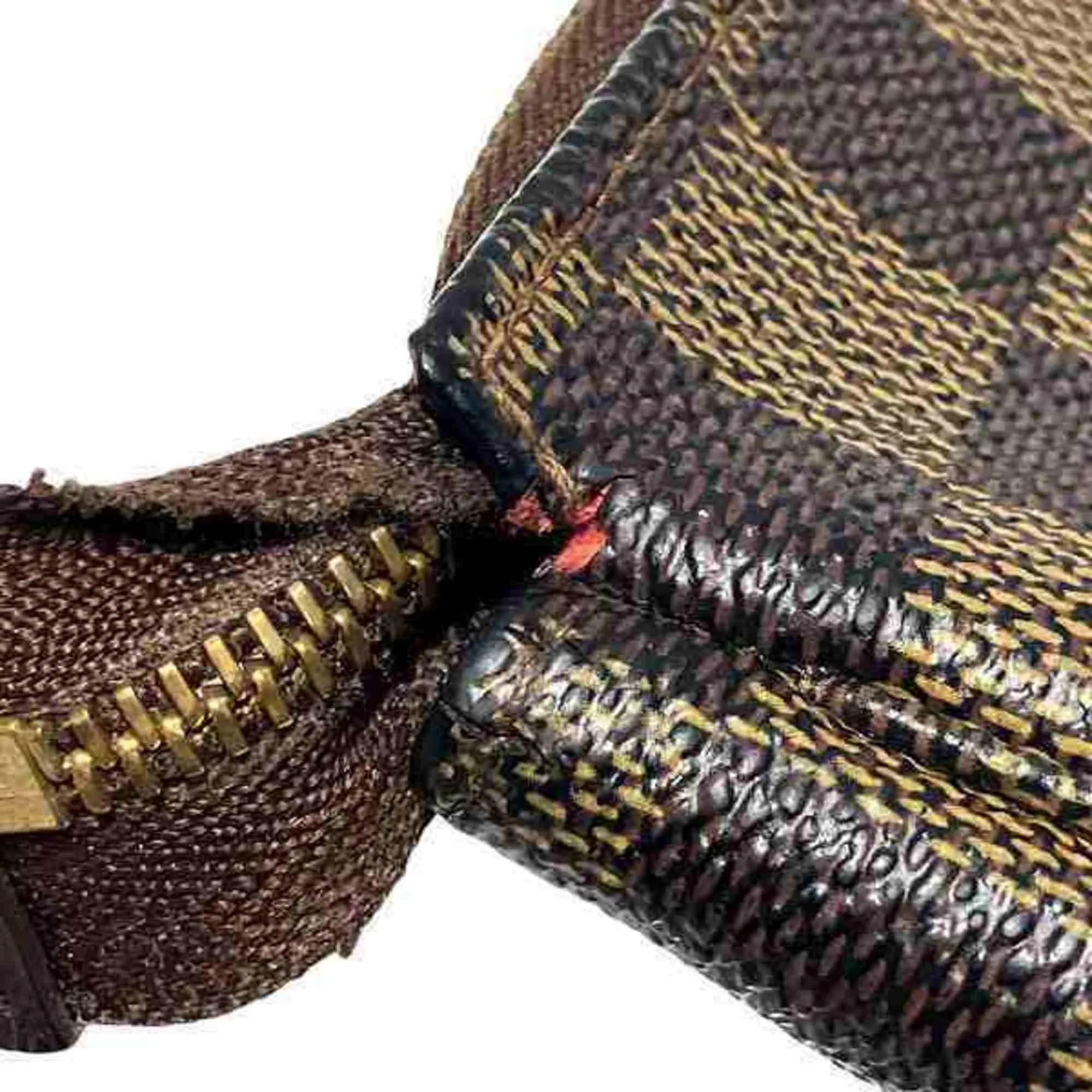 Louis Vuitton Pochette Accessoire Canvas Clutch Bag (Pre-Owned)