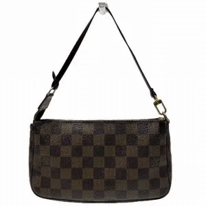 Louis Vuitton Pochette Accessoire Canvas Clutch Bag (Pre-Owned)