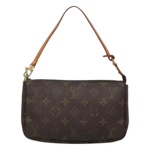 Louis Vuitton Pochette Accessoire Canvas Clutch Bag (Pre-Owned)